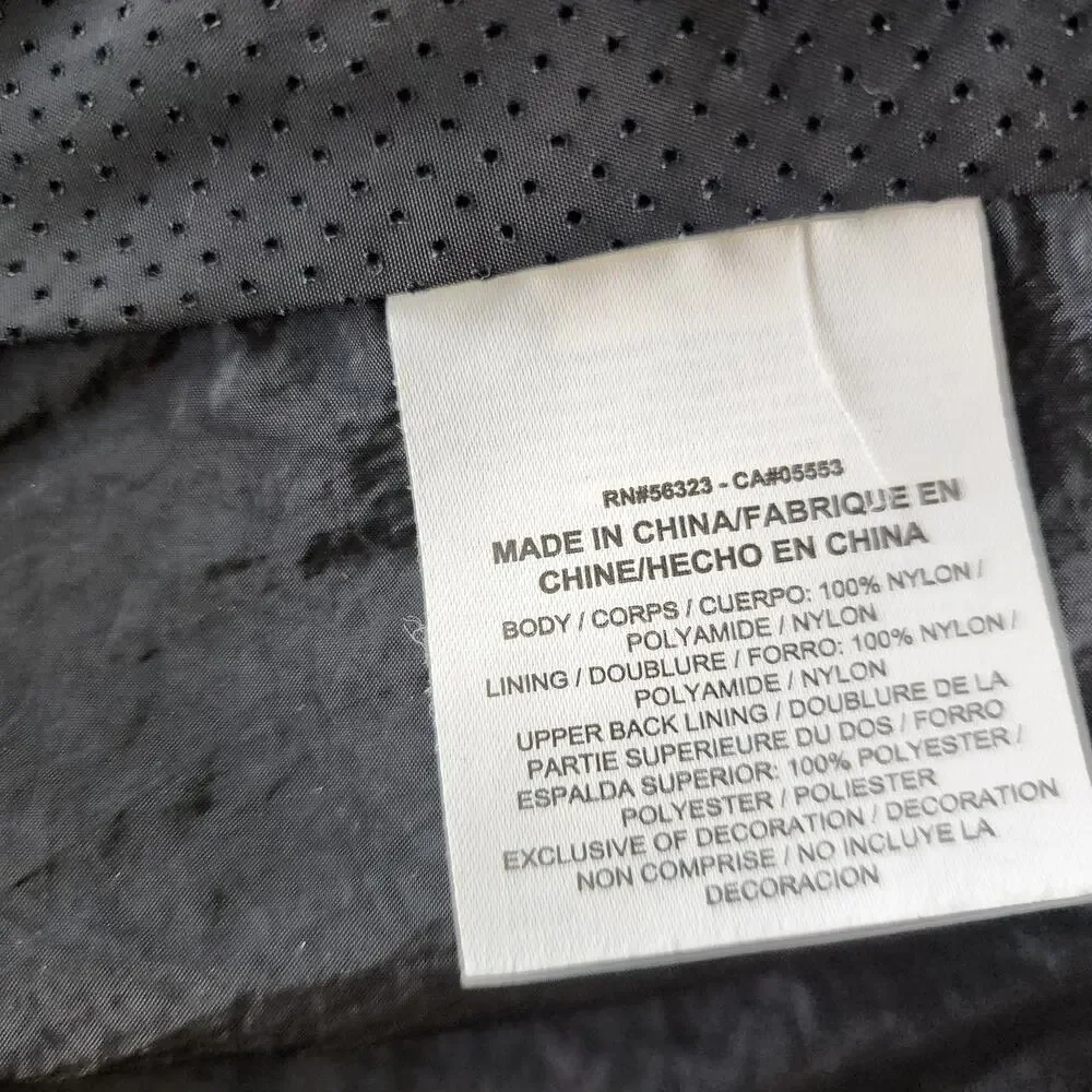 Nike Jacket Tech Aeroshield Moto Cape Black/White Women Small
